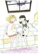 Rachel and Kirsty in the South Korean Edition of Izzy the Indigo Fairy.