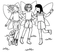 Pandora and Cleo with Rachel and Kirsty