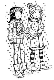 Kirsty and Rachel in the snow