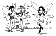 Cheryl fluttered towards them, holding out her hand.
