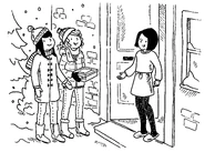 Rachel and Kirsty meeting Abigail.