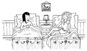  and  sat up in bed at exactly the same moment