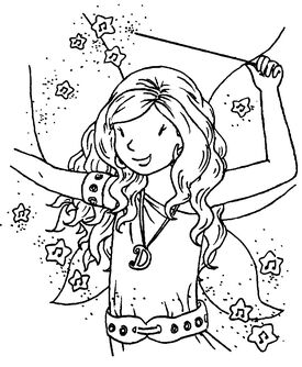 destiny the rock star fairy coloring pages