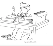 Uncle John sorting out his Elvis music collection