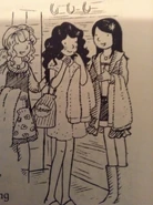 Holly meeting Rachel and Kirsty.