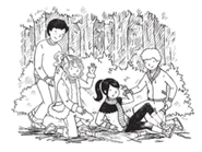 Matt and Lucas helping Rachel and Kirsty up