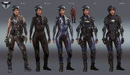 Kali elite skin concept art by Arman Akopian