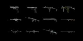 The SR-2 is seen as the fourth weapon in the first column from left to right