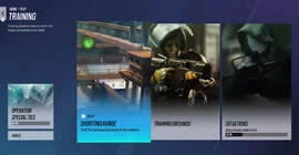 Training Playlist Menu