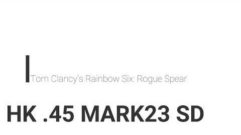 Rainbow Six- Rogue Spear HK 
