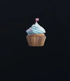 Blue Buttercream Cupcake