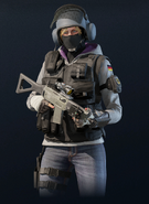 IQ armed with a 552 Commando