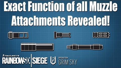 What exactly do the Muzzle Attachments do? - Rainbow Six Siege