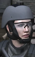 Lofquist wearing Kevlar helmet