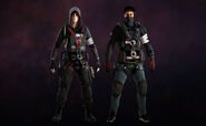 Hibana and Echo in their SAT Airbone Uniform.
