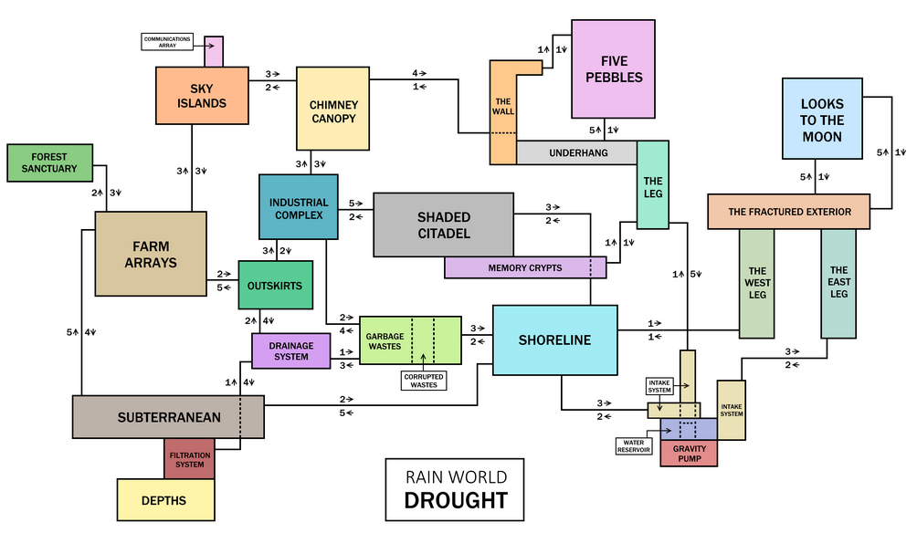 Rain world пять галек карта