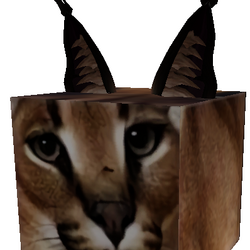 Roblox Raise A Floppa Simulation Cube Cat Caracal Plush Doll