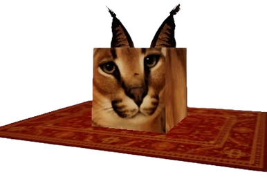 Roblox levanta uma simulação floppa cubo gato caracal pelúcia