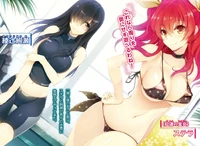 Stella and Ayase in swimwear