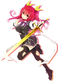 Anime, anime girls, Rakudai Kishi No Cavalry, Stella Vermillion, long hair,  redhead, HD phone wallpaper