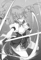 Touka assists Ikki in training