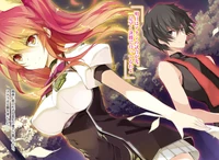 Stella and Ikki in the park training