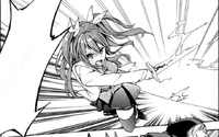 Stella charges at Bishou