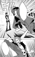 Kuraudo charges at Ikki