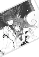 Ikki and Stella holds the flag
