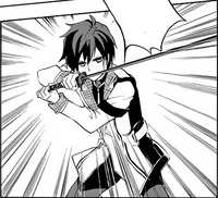 Ikki in a defensive stance