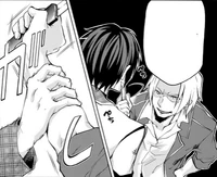 Ikki stops Tonrou students dagger