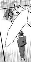 Kuraudo is struck by Kaito