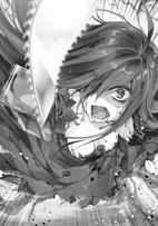 Yui charging towards Ein