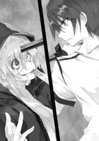 Ikki stabbing a revived Or-Gaule using Saigeki.