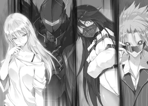 Four Desperados (, ,  and ) witnessing Ikki reaching his own Awakening.