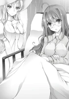 Touka and Kanata watches Ikki's match