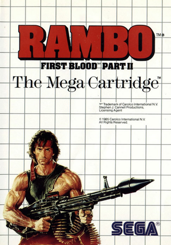 Rambo First Blood Part Ii Master System Rambo Wiki Fandom