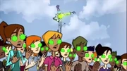 Evil Julian mind controlling people who drank the darkness from one of the Chaos Pearls.