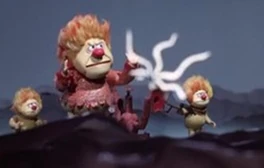 Heat Miser and his minions in their first appearance in the special.