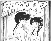 L'Akane i la Ranma es tornen a veure al lavabo despullades