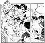 Ranma shouts at Akane - I Won't Eat It!