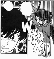 Ranma punches rink