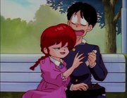 Ranma flirts with Gosunkugi - Gosunkugi's Paper Dolls