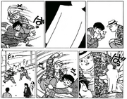 Gosunkugi fights with doll Salesman