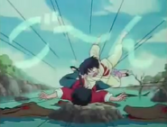 Akane hits Ranma - Hot Springs Battle Royale