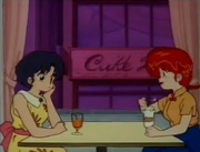 Akane watches Ranma eat