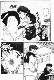 Ranma throws Narutomaki