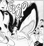 Ranma bites Shark