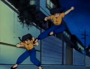 Ranma fights copy Ranma