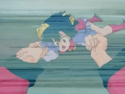 Ranma holds Akane - P-Chan Explodes